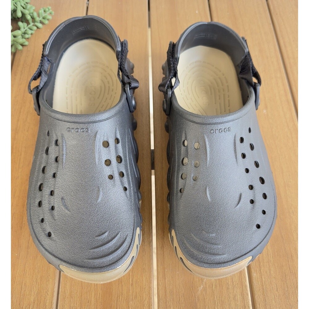 Crocs Echo Gum RO Clog Black Men’s 8 Women’s 10 LiteRide 211675 New